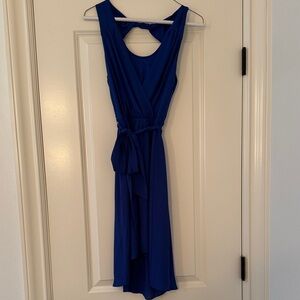 Express Elegant Blue High Low Dress